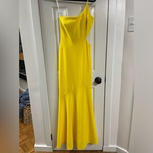 Betsy & Adam Formal Yellow Dress